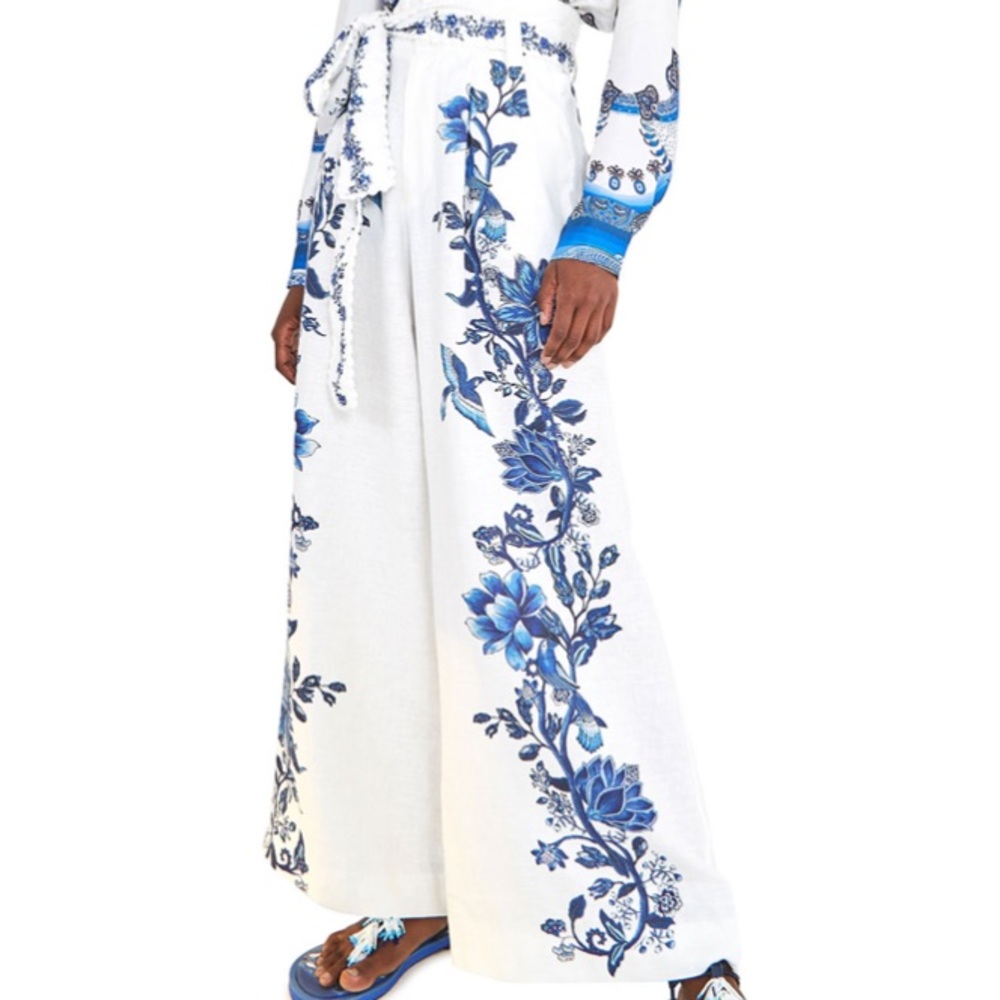 Farm rio elaborate linen pants L